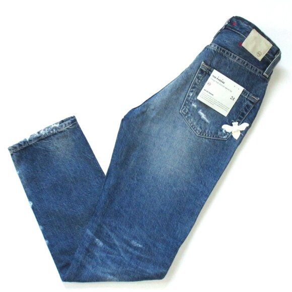 NWT Adriano Goldschmied AG Phoebe in 23 Years Woven Dreams Embroidered Jeans 24 - Picture 7 of 7